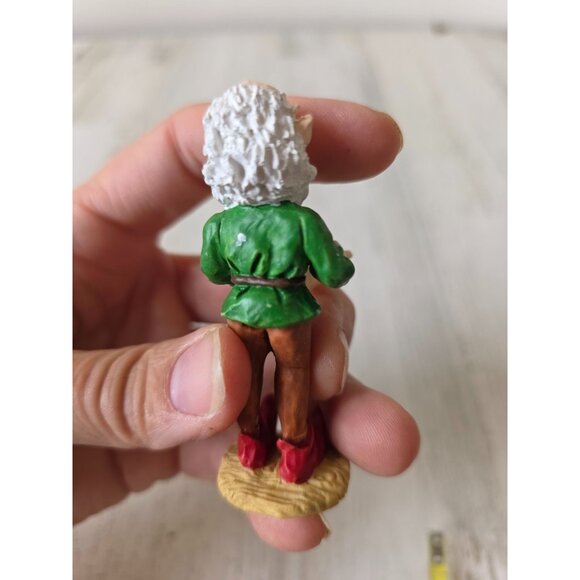 Vintage Santa elf reading singing choir village figurine Xmas - Picture 4 of 9